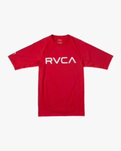 RVCA SHORT SLEEVE RASHGUARD(EX) 9 RVCA SHORT SLEEVE RASHGUARD(EX) -Board Zone Shop avywr00120 rvca2Cf red frt1 41773.1694016213