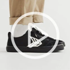 CARIUMA PRO SKATE ALL BLACK SUEDE SHOES(EX) -Board Zone Shop catiba pro all black sneaker canvas men.video .slideshow7 21705.1679339330