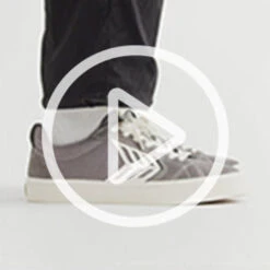 CARIUMA CATIBA PRO GREY SUEDE MEN'S SHOE -Board Zone Shop catiba pro mystic grey contrast stitch sneaker canvas men.video .slideshow 80533.1674596226