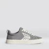 CARIUMA CATIBA PRO GREY SUEDE MEN'S SHOE -Board Zone Shop catiba pro mystic grey contrast stitch sneaker canvas side view 69495.1674596223