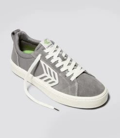 CARIUMA CATIBA PRO GREY SUEDE MEN'S SHOE -Board Zone Shop catiba pro mystic grey contrast stitch sneaker canvas.fb feed 16664.1674596224