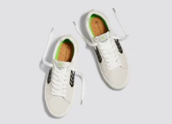 CARIUMA CATIBA PRO OFF-WHITE MEN'S SHOE -Board Zone Shop catiba pro off white vintage black canvas sneaker.slideshow5 05704.1674596410