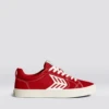 CARIUMA CATIBA PRO SAMBA RED MEN'S SHOE -Board Zone Shop catiba pro red contrast ivory canvas.side view 92035.1674596295