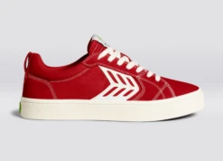 CARIUMA CATIBA PRO SAMBA RED MEN'S SHOE -Board Zone Shop catiba pro red contrast ivory canvas.slideshow1 40179.1674596297