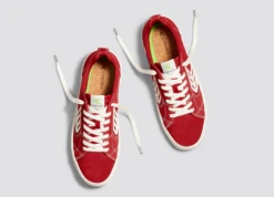 CARIUMA CATIBA PRO SAMBA RED MEN'S SHOE -Board Zone Shop catiba pro red contrast ivory canvas.slideshow5 85306.1674596299