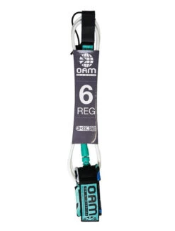 OAM Maud Le Car Signature Leash 6' White/Blue