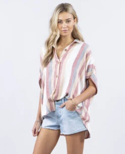 RIP CURL DRIFTER STRIPE SHIRT (EX) -Board Zone Shop gsheb8 3021 2 42131.1700413354