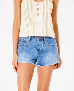 Rip Curl RIPCURL AMY DENIM SHORT II IN BLUE ICE -Board Zone Shop gwaew1 3155 3 01392.1676406755
