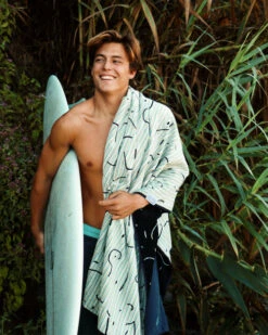 LEUS MIDNIGHT TOWEL (EX) -Board Zone Shop leus xlbeachtowel midnight surfboard2 37990.1700415171