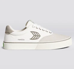 CARIUMA NAIOCA PRO VINTAGE WHITE WOMEN'S SHOE -Board Zone Shop thumbnail naioca skate off white vintage grey logo sneaker 99678.1674596498