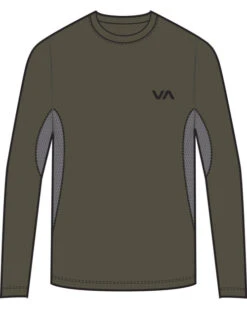 RVCA SPORT VENT LONG SLEEVE TEE(EX) -Board Zone Shop v9011rsv rvca2Cf olv frt1 44070.1694015860