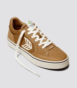 CARIUMA VALLELY CAMEL SUEDE WOMEN'S SHOE -Board Zone Shop vallely skate camel ivory cordura suede sneaker.hover 37366.1674596367