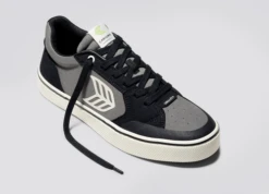 CARIUMA VALLELY BLACK SUEDE/ CHARCOAL GREY WOMEN'S SHOE -Board Zone Shop vallely skate charcoal grey black cordura suede sneaker.slideshow3 0026d5ab 916c 4c88 993e 885f3411c807 86040.1674596432